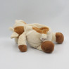Doudou vache écru marron HISTOIRE D'OURS