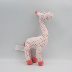 Doudou girafe rose étoiles TAPE A L'OEIL