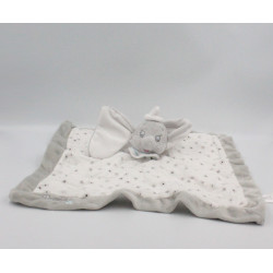 Doudou plat Dumbo l'éléphant gris blanc étoiles lange DISNEY NICOTOY