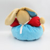 Doudou lapin chubby bleu vert rouge pomme KALOO