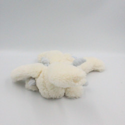 Doudou et compagnie lapin blanc bleu tout doux Bonbon 20 cm