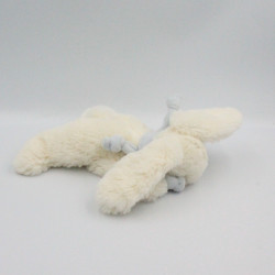 Doudou et compagnie lapin blanc bleu tout doux Bonbon 20 cm