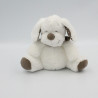 Doudou chien blanc beige étoiles INFLUX 15 cm