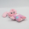Ancienne petite peluche lapin rose JOLLY TOYS 