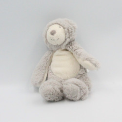 Doudou ours gris blanc La Bande à Basile MOULIN ROTY