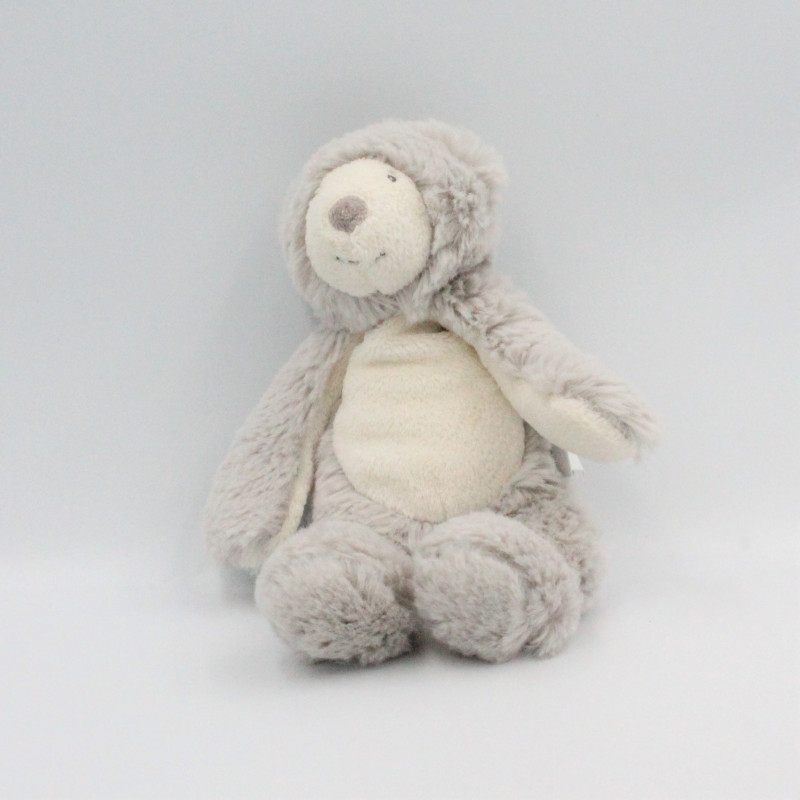 Doudou ours gris blanc La Bande à Basile MOULIN ROTY