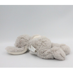 Doudou ours gris blanc La Bande à Basile MOULIN ROTY 20 cm