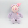 Doudou cochon Porcinet en pyjama mauve DISNEY NICOTOY