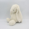 Grand Doudou lapin blanc nez rose JELLYCAT 40 cm