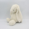 Grand Doudou lapin blanc nez rose JELLYCAT 38 cm