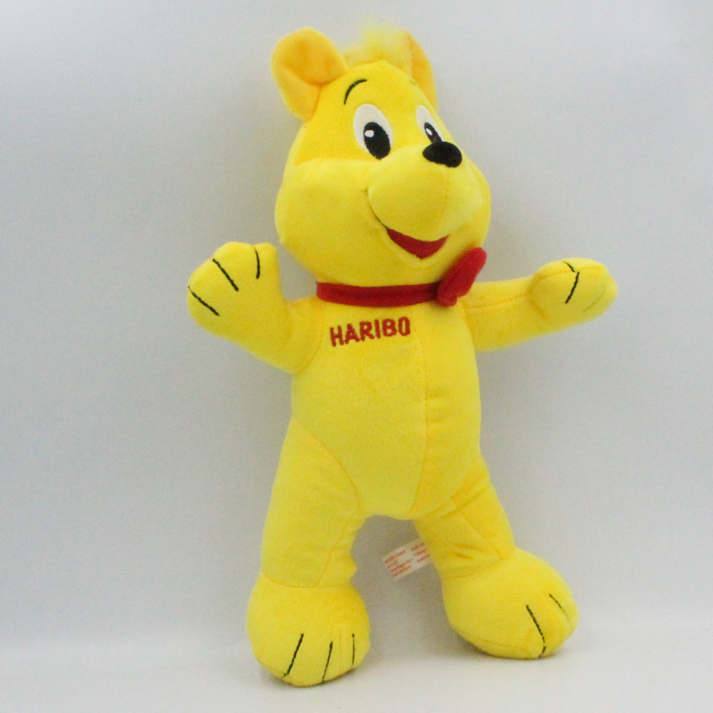 Doudou peluche ours jaune HARIBO