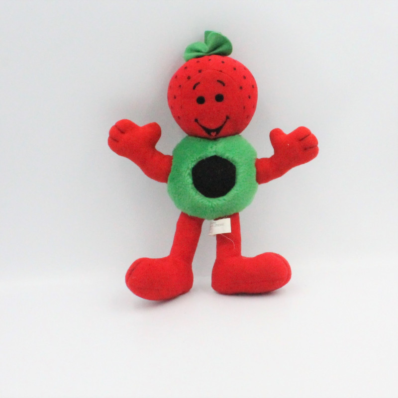 Ancienne peluche fraise rouge CASINO