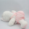 Peluche Puffalump éléphant blanc rose en toileComplete rapport BIKIN 35 cm