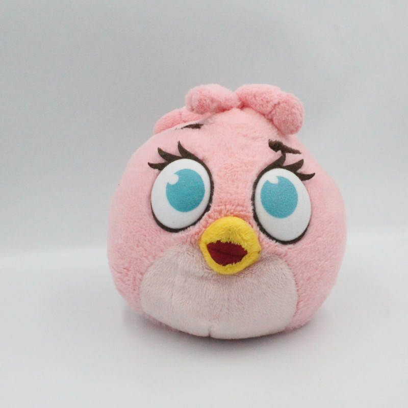 Peluche oiseau ANGRY BIRDS rose