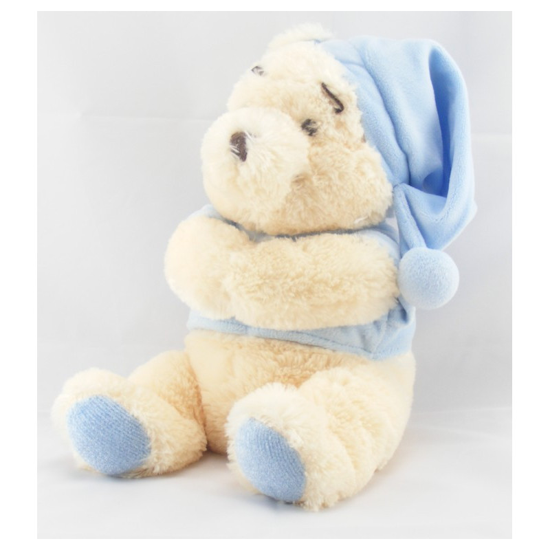 Doudou winnie l'ourson en pyjama bleu DISNEY 