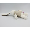 Doudou lapin blanc beige veste beige POMMETTE