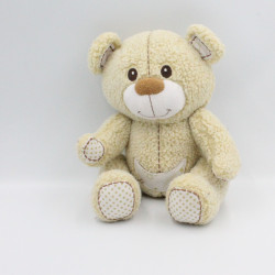 Doudou peluche ours articulé écru beige CALIN L'OURS  VULLI