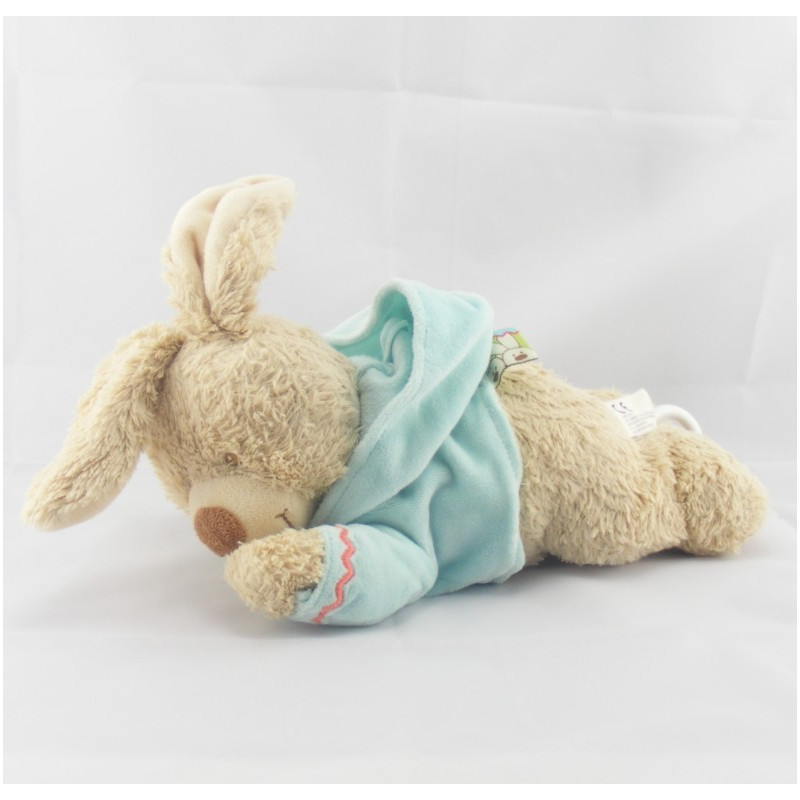 Doudou musical chien sweat capuche jaune NICOTOY