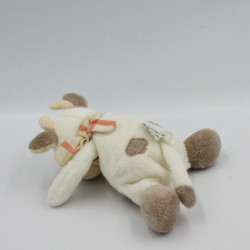 Mini Doudou vache daisy blanche tachetée JOLLYBABY 15 cm