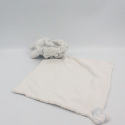 Doudou souris bleu avec mouchoir SUCRE D'ORGE