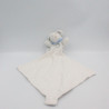 Doudou souris bleu avec mouchoir SUCRE D'ORGE