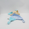 Doudou plat luminescent lapin bleu étoile lune BABY NAT
