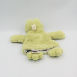 Doudou plat marionnette grenouille verte HISTOIRE D'OURS