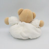 Doudou patapouf ours blanc bleu enfants KALOO 25 cm