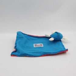Doudou plat tortue bleu rouge Sweet Life KALOO