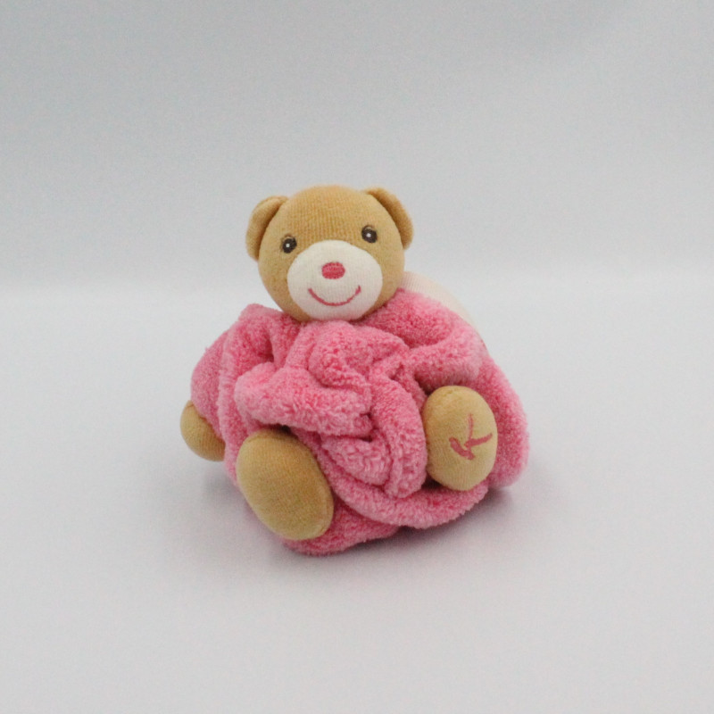 Doudou petit ours Plume beige rose KALOO