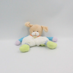 Doudou et compagnie plat chien blanc bleu vert orange Choupi