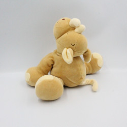 Doudou rhinocéros beige NOUKIE'S 30 cm