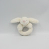 Doudou hochet lapin blanc JELLYCAT