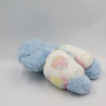 Doudou peluche chien bleu blanc fruits NOUNOURS