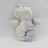 Poupée lutin bleu blanc NOUNOURS