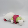 Doudou peluche chat HELLO KITTY rose vert pois SANRIO