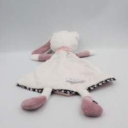 Doudou plat lapin rose Miss Chipie SAUTHON