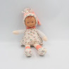Doudou poupée bébé rose blanc panda Miss COROLLE