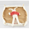 Doudou plat carré lapin Martin mon lapin MOULIN ROTY