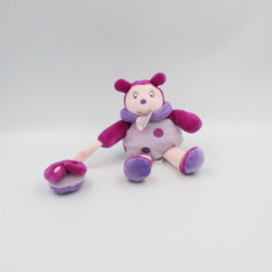 Doudou et compagnie coccinelle rose mauve Framboiselle