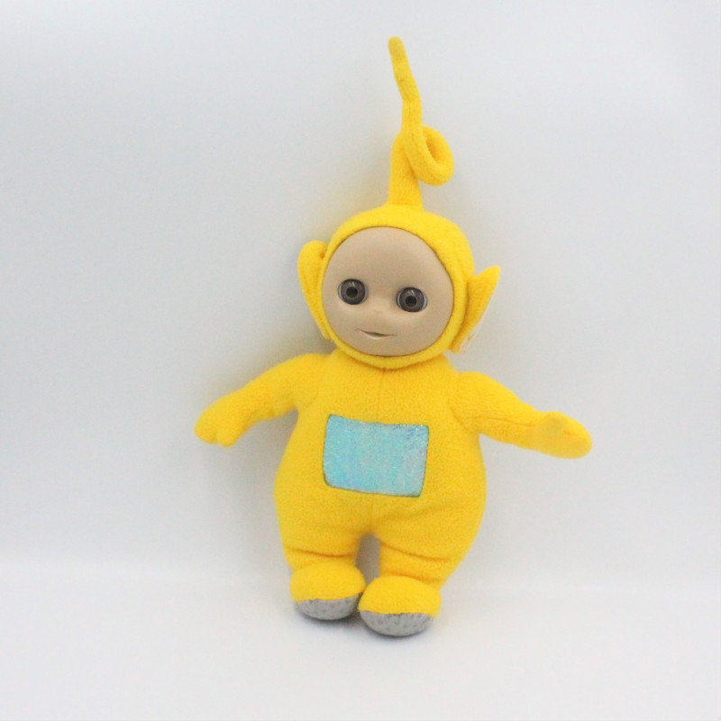 Doudou peluche TELETUBBIES jaune Lala Laa-laa TOMY 26 cm