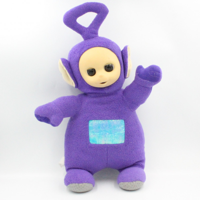 Doudou peluche TELETUBBIES violet Tinky Winky TOMY 45 cm