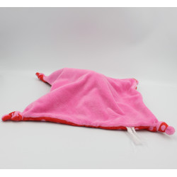 Doudou plat Minnie rouge rose pois DISNEY