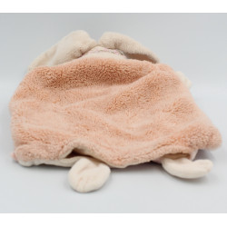 Doudou plat lapin lilirose rose patchwork fleur coeur feuille KALOO