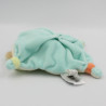 Doudou et compagnie plat lapin blanc bleu vert orange Acidulés