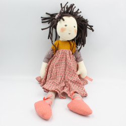Peluche poupée chiffon Prunelle Les Rosalies MOULIN ROTY