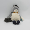 Doudou chat gris Alphonse Les Moustaches MOULIN ROTY