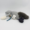 Doudou chat gris Alphonse Les Moustaches MOULIN ROTY