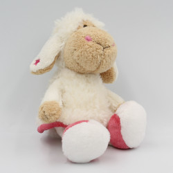 Petit Doudou mouton blanc rose NICI