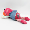 Doudou poupée coccinelle rose bleu jean ORCHESTRA PREMAMAN